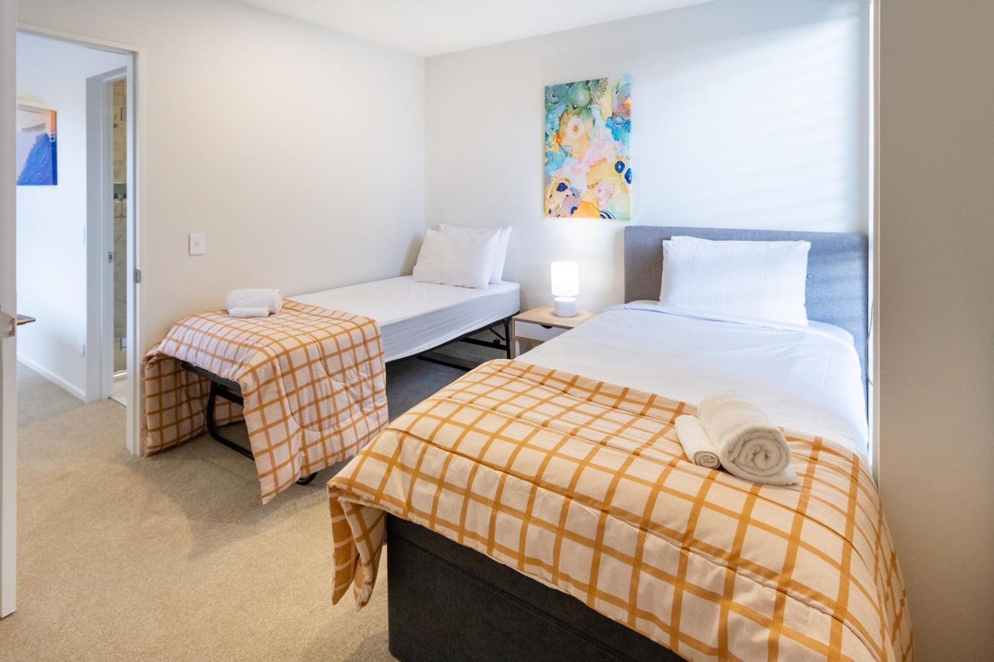 Modern 2 Bed 2 Bath Opposite Hagley Park Apartman Christchurch Kültér fotó
